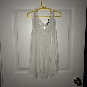 White floral tank top